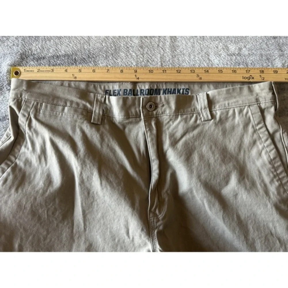 Duluth Trading Co Flex‎ Ballroom Khakis Mens 36x30 Relaxed Fit Tan Work Pants